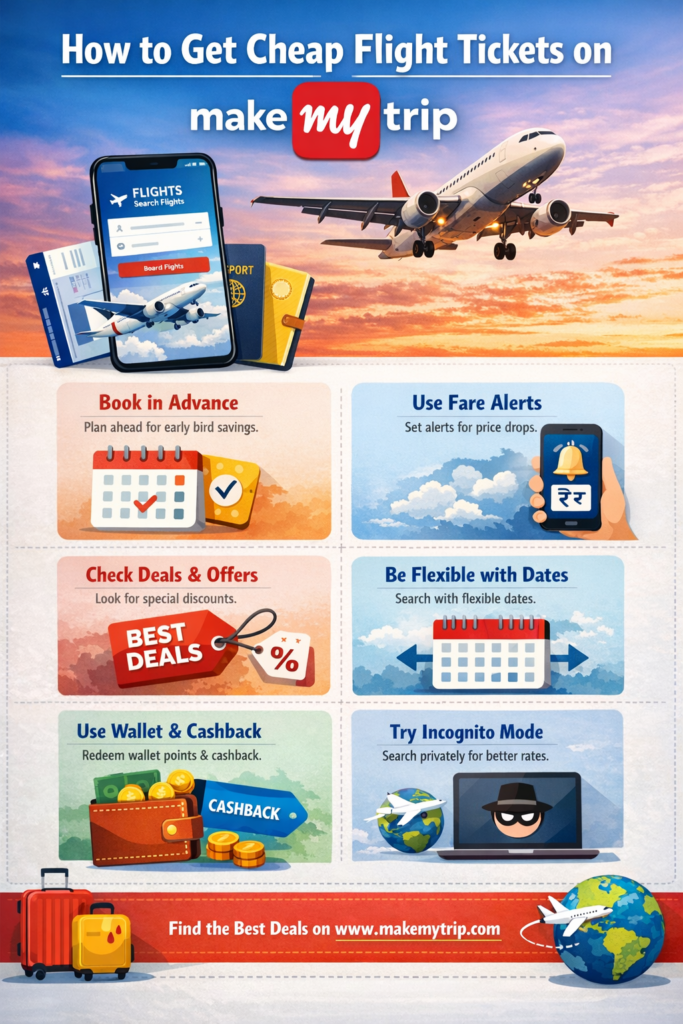 How to Get Cheap Flight Tickets on MakeMyTrip