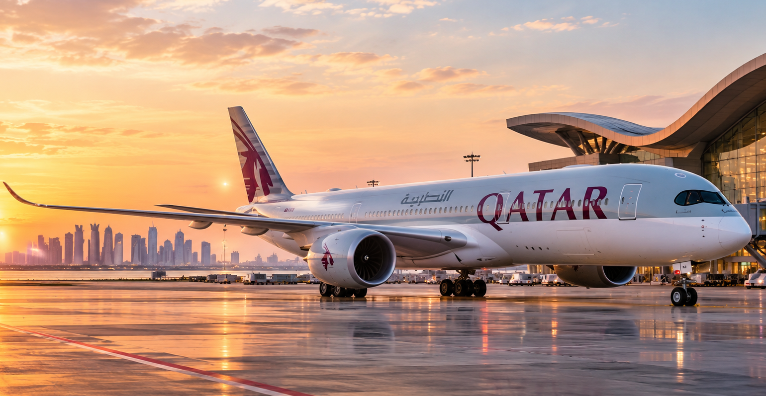Qatar Airways premium travel experience and aircraft
